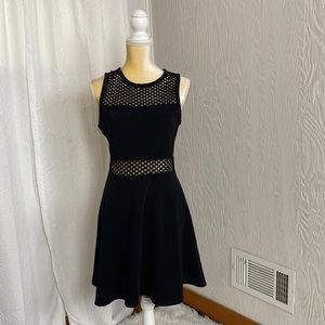 One Clothing Goth Fishnet Eyelet Club Dress - L
